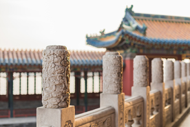 中式复古建筑背景海报素材