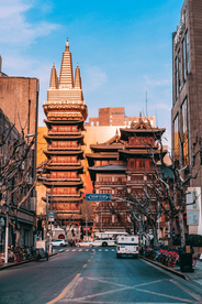 城市景观建筑背景海报素材