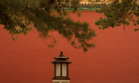 中式复古建筑背景海报素材