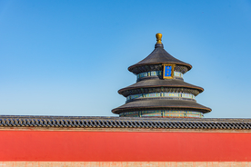 故宫中式复古建筑背景海报素材