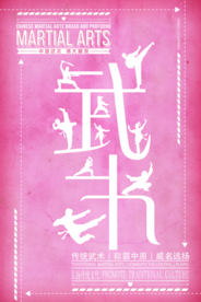 简约高端中国武术海报