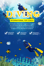 国际顶级潜水圣地旅游海报