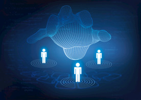 高清科技感智能手势图图片