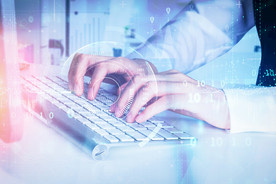 高清科技感智能手势图图片