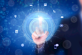 高清科技感智能手势图图片