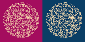 圆形底纹 中国风 矢量纹饰