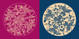 圆形底纹 中国风 矢量纹饰