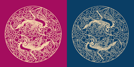 圆形底纹 中国风 矢量纹饰