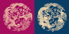 圆形底纹 中国风 矢量纹饰