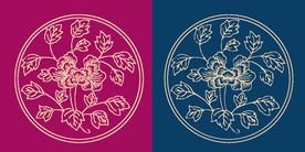 圆形底纹 中国风 矢量纹饰