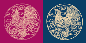 圆形底纹 中国风 矢量纹饰