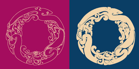 圆形底纹 中国风 矢量纹饰