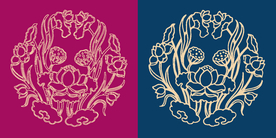 圆形底纹 中国风 矢量纹饰