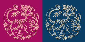 圆形底纹 中风 矢量纹饰