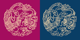 圆形底纹 中国风 矢量纹饰