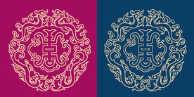 圆形底纹 中国风 矢量纹饰