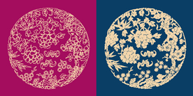 圆形底纹 中国风 矢量纹饰