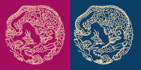 圆形底纹 中国风 矢量纹饰