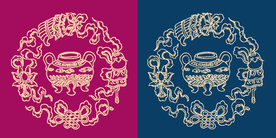 圆形底纹 中国风 矢量纹饰