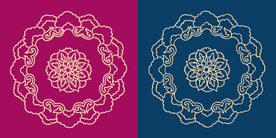 圆形底纹 中国风 矢量纹饰