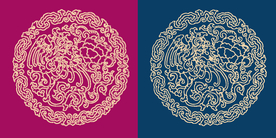 圆形底纹 中国风 矢量纹饰