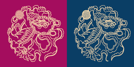 圆形底纹 中国风 矢量纹饰