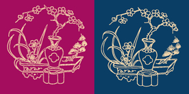 圆形底纹 中国风 矢量纹饰