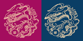 圆形底纹 中国风 矢量纹饰