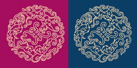 圆形底纹 中国风 矢量纹饰