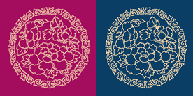 圆形底纹 中国风 矢量纹饰