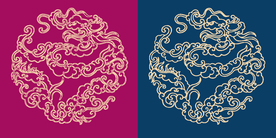 圆形底纹 中国风 矢量纹饰