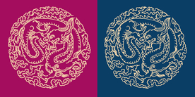 圆形底纹 中国风 矢量纹饰 传