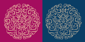 圆形底纹 中国风 矢量纹饰 传