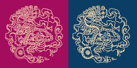 圆形底纹 中国风 矢量纹饰