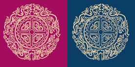 圆形底纹 中国风 矢量纹饰