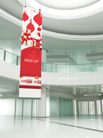 商场吊旗样机