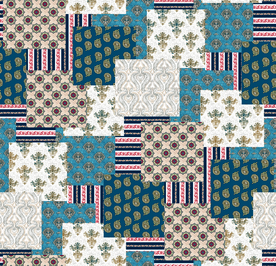 腰果花   数码印花  设计