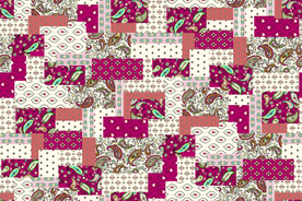 腰果花   数码印花  设计