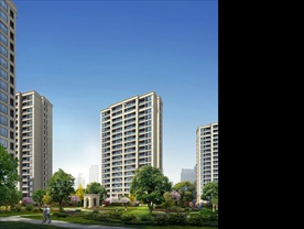 小区别墅洋房园林景观效果图