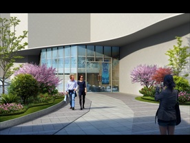 小区园林节点建筑景观效果图