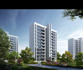 小区别墅洋房园林景观效果图