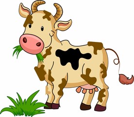 卡通奶牛