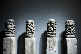 桥墩雕塑雕像背景海报素材