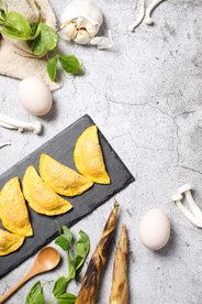 蛋饺美食食材背景海报素材