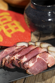 腊肉美食食材背景海报素材