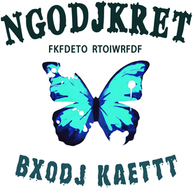 蝴蝶 彩色蝴蝶 T恤 裁片