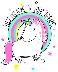 马  五角兽 彩色马 字体