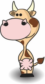 卡通奶牛