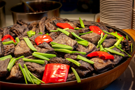 长沙臭豆腐美食食材背景海报素材