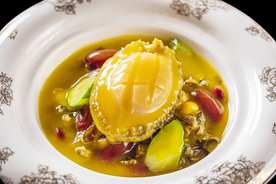 鲍鱼美食食材背景海报素材